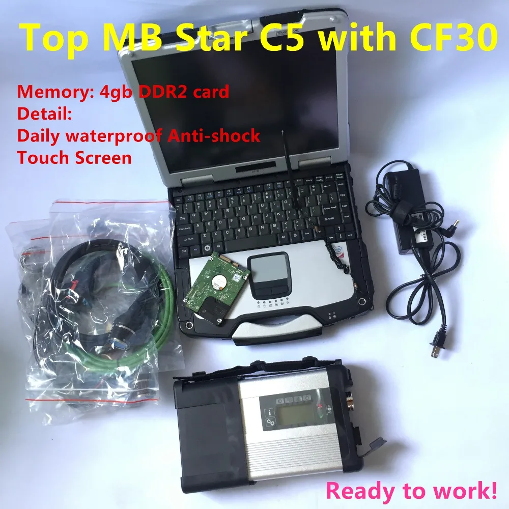 

MB Star C5 SD Connector C5 with latest software 2020.06 diagnostic tool vediamo0/X/DSA/DTS mb star c5 with CF30 CF-30 4gb Laptop