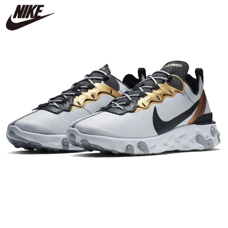 

Original NIKE REACT ELEMENT 55 Man Sneakers colorful Running Shoes Outdoor Retro Cushion Sport Footwear Discount Sale