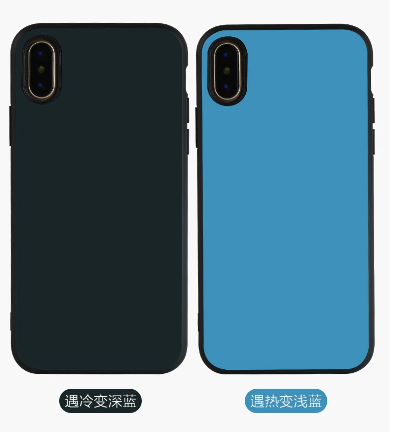 dark blue Термальная индукция обесцвечивание i чехол для телефона для iphone MAX, XS, XR полная посылка анти-осень чехол для телефона - Цвет: dark blue