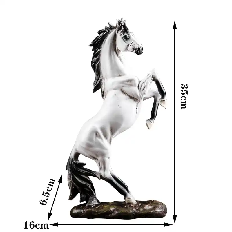 Statue De Cheval De Guerre Europeenne En Resine Accessoire De Decoration Pour La Maison Statue D Animal Dominant Cadeau Artisanal Moderne Aliexpress