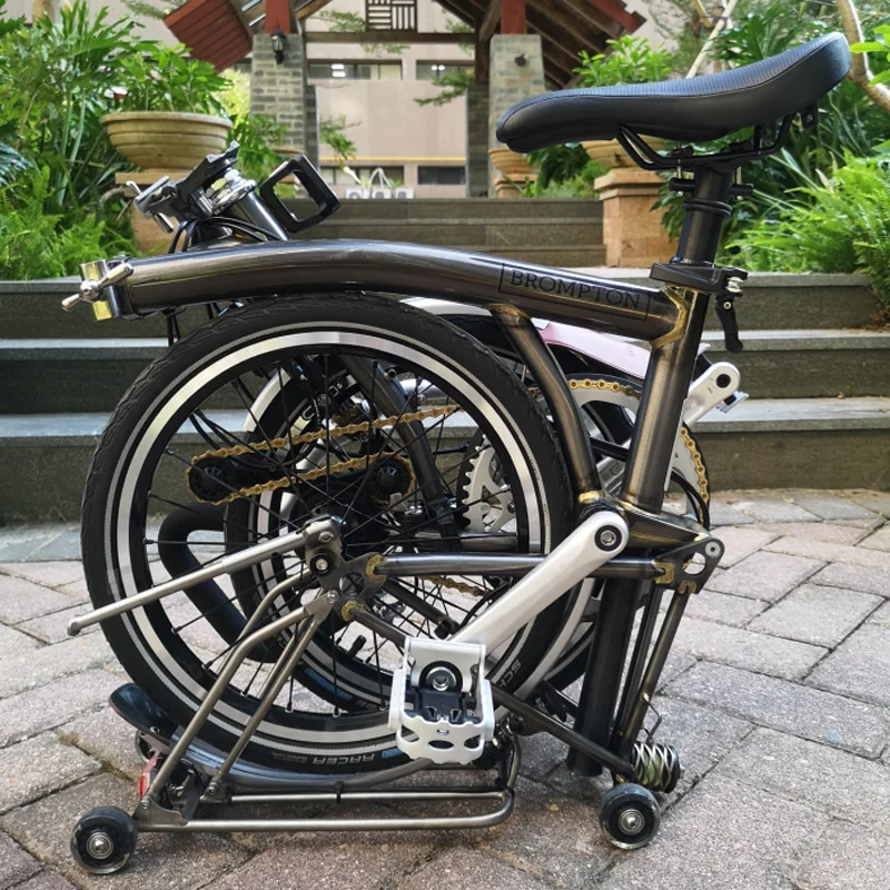 Титановая подставка для парковки стойка для Brompton складной 89 г