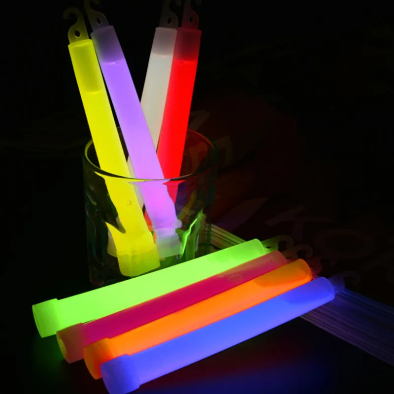 3/5/10Pcs 6 Inch Party Luminous Hook Light Stick Blue Green Yellow White Pink Orange Camping Emergency Lighting | Дом и сад