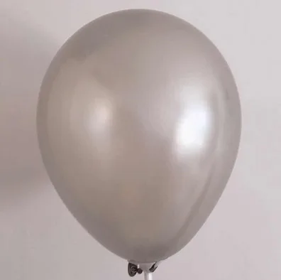 300 шт 10 дюймов 2,2 г утолщенный латексный шар надувной гелиевый воздушный шар с днем рождения вечерние свадебные декоративные принадлежности - Цвет: silver