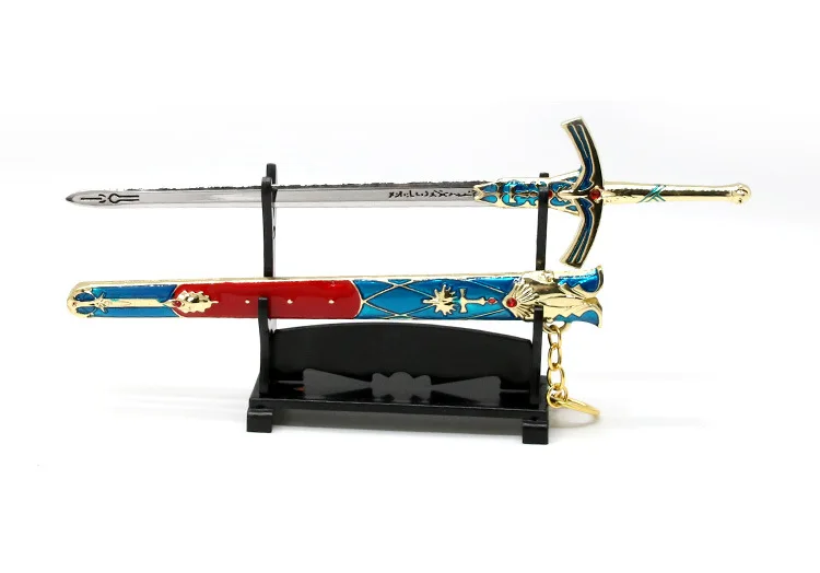 Брелок в виде оружия с подвесной пряжкой для аниме-атрибутика SK-J2907 22 см синий