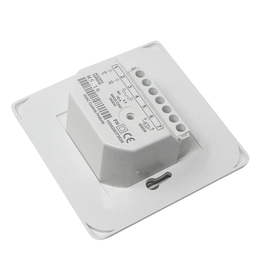 Nashone Manual Thermostat Temperature Controller 220V 230V 16A NTC Sensor Electric Floor Heating Room Thermostat Warm Regulator