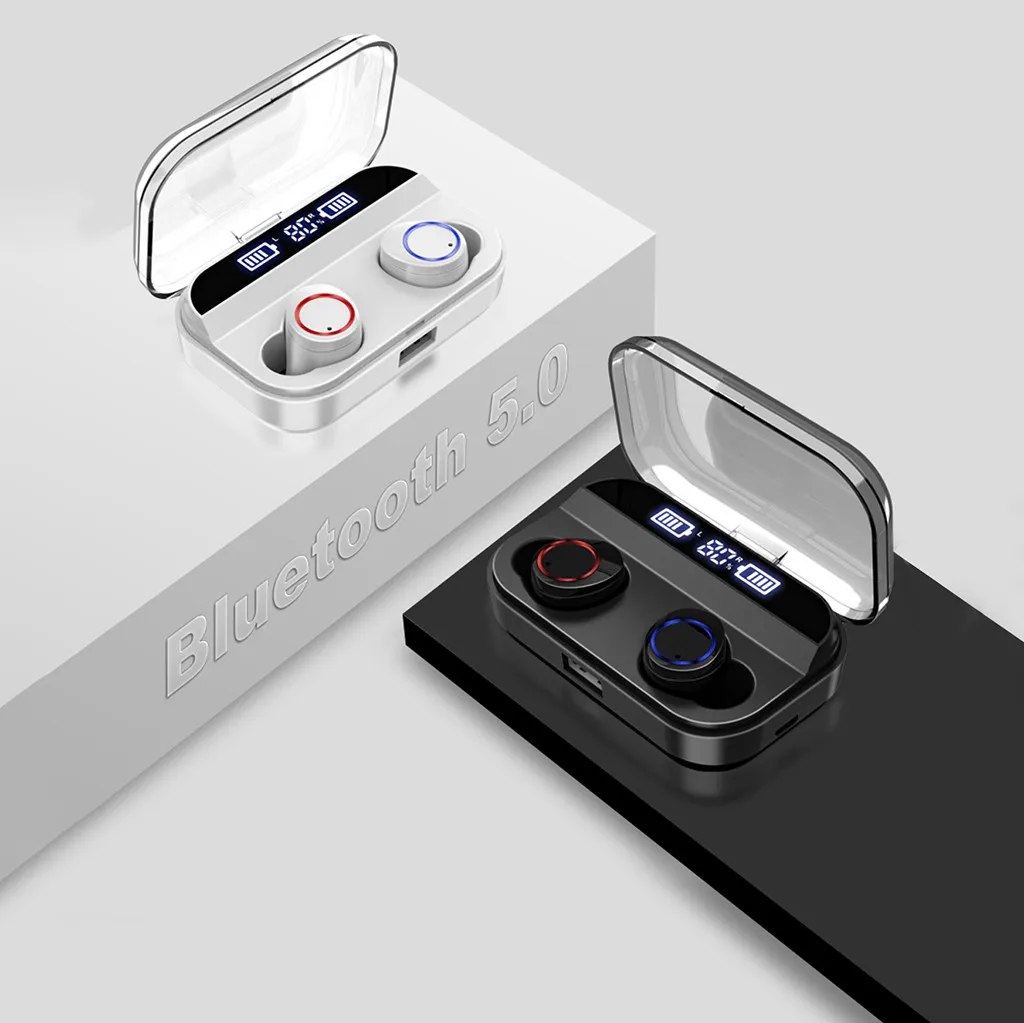 Ouhaobin, Bluetooth гарнитура, беспроводные наушники, TWS, Mini BT 5,0, стерео наушники-вкладыши, гарнитура, водонепроницаемая для телефона