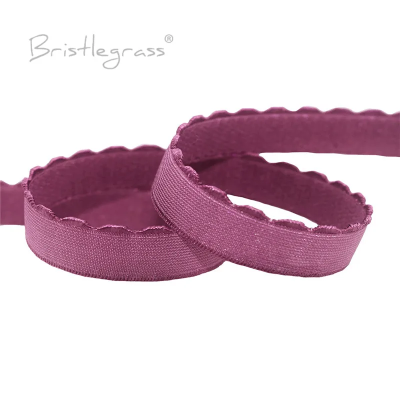 Borsten gras Plüsch Picot BH Gummiband 3/8 1/2 5/8 10mm 13mm Schulter gurt Band Stirnband Dessous Näh besatz 2 5 10 50 Yard – Detail 5