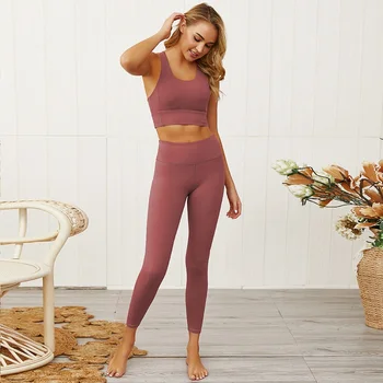 

Yoga Sportwear Suits for Woman Fitness Outfits 2Pcs Gym Sets Hole Tops+Legging Runing Outwork Clothing Sport Women Suit,ZF331