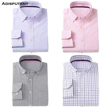 Men's Formal shirts French Cuff Fit Dress Shirts Fashion style Lattice Long sleeve Striped color Shirt Adisputent TS