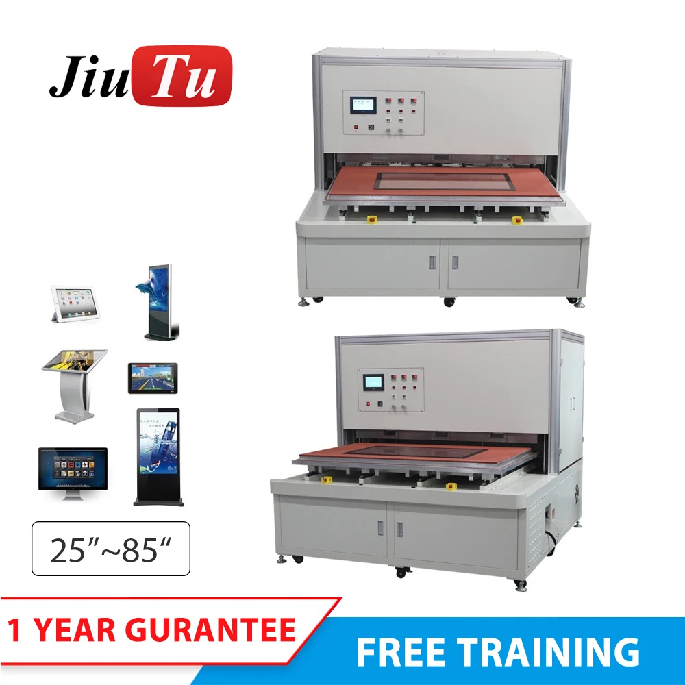 

Jiutu OEM ODM Big OCA COF SCA Vacuum Laminator Machine For TV LED , Airplane Screen Repair ,Car DVD Screen Fix Up to 65 inches