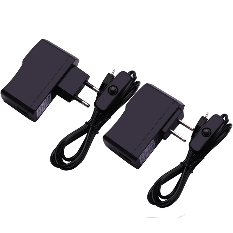 5V 2.5A Power Adapter Supply WALL Charger + Micro USB Charging Cable with Switch for Raspberry Pi 3 2 Model B+ | Компьютеры и офис