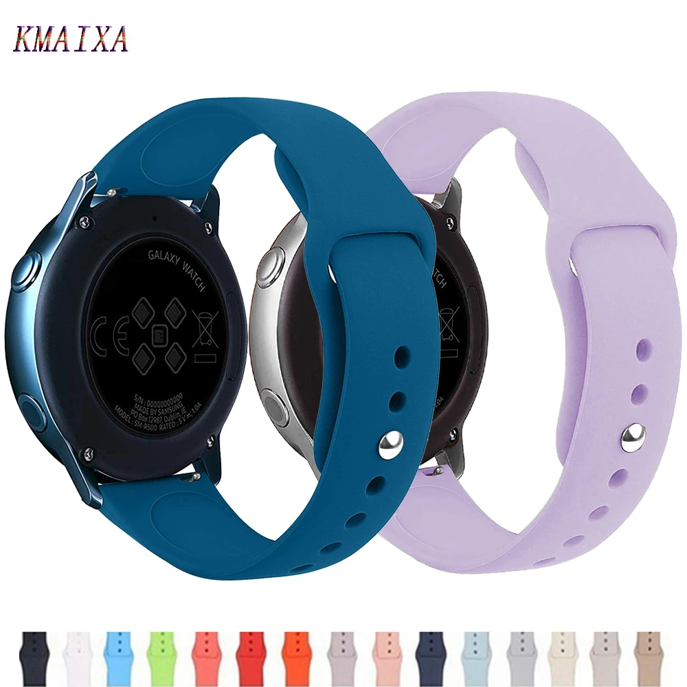 

Huawei watch GT 2/2e/pro strap For Gear S3/S2 20mm/22mm Sport Silicone bracelet Samsung Galaxy watch 4/3/46mm/42mm/Active 2 band
