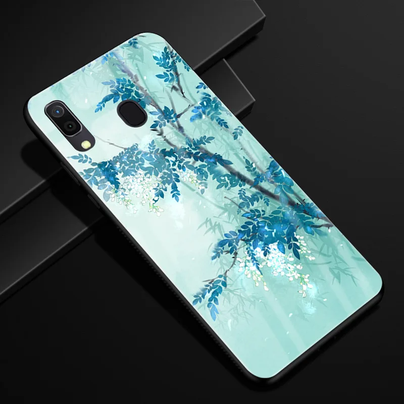 30 Для samsung Galaxy A30 A20 чехол оргстекло PC чехол для телефона черный TPU бампер чехол для samsung A30 A 30 Чехол A20 a 20 Coque - Цвет: 30
