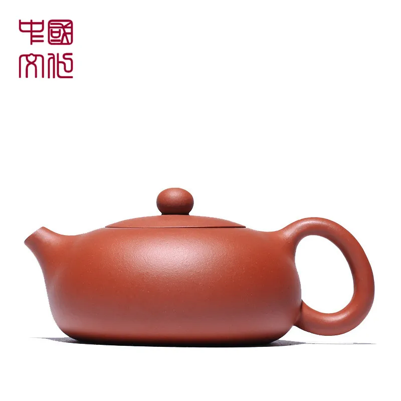 

240cc Chinese Yixing Clay Zisha Teapot Handmade Bian Xishi Tea Pot Kettle Spherical Filter