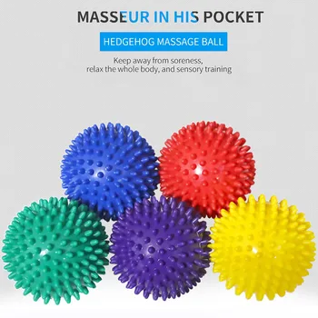 

7cm PVC fitness hand and foot massage ball soles hedgehog sensory training grip ball portable physiotherapy ball