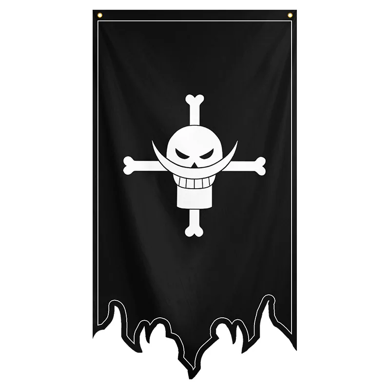 70x125cm One Piece Flag Banner Straw Hat Pirate Trumpet Banner Flag Home Cartoon Animation Cosplay Decor Polyester Banner Flags Banners Accessories Aliexpress