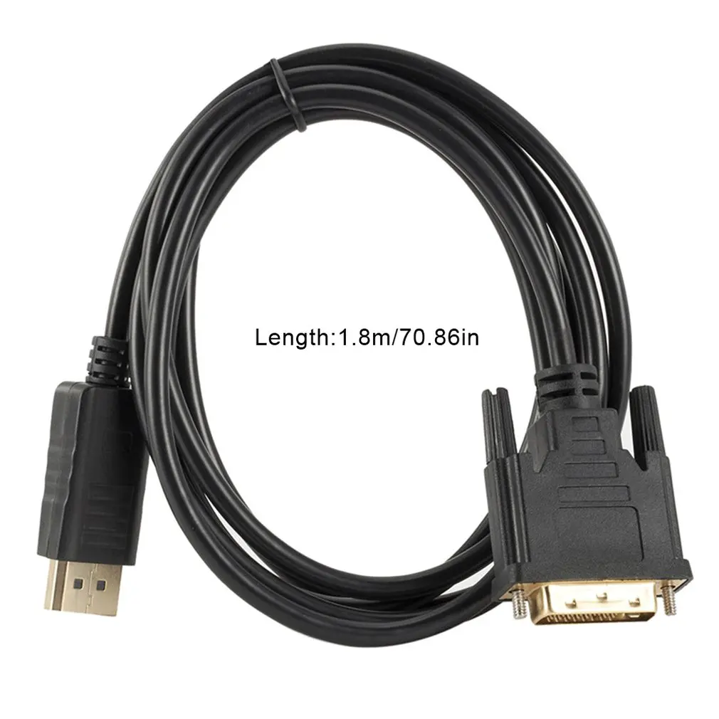 DP Для переходника dvi кабельный дисплейный порт к DVI 24+ 1 кабель-адаптер 1,8 метров 1080P многофункциональный дисплей