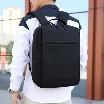 

Men Outdoor Backpack Contrast Color Nylon Backpack Office Travel Zipper Waterproof Bag Sport Computer Anti-theft Bag @C10