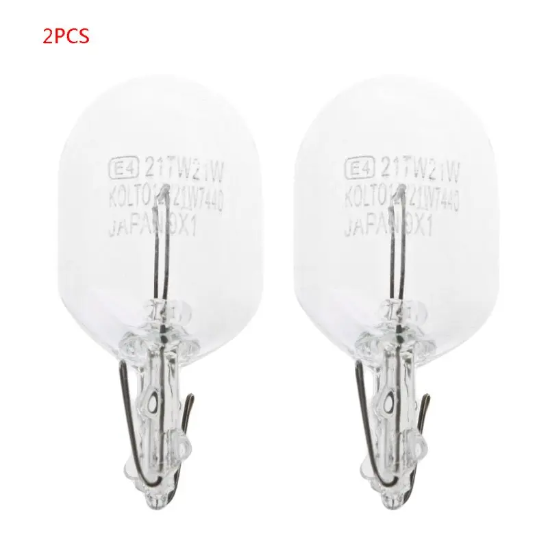 

2Pcs T20 W5W White Color 12V 21W 194 501 Halogen Bulb Side Wedges Car Light Source Instrument Lamp