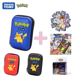Porte cartes Pokemon Pikachu, sac de rangement pour cartes de jeu Pokemon Vmax, capacité de 50 cartes, étui rigide, cadeau d'album Pokemon 