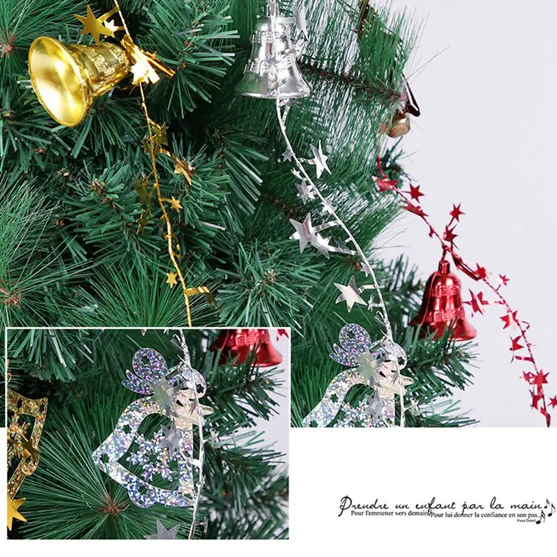 1PC Christmas Ornament Iron Jingle Bell Pendant Christmas Decoration For Home DIY Xmas Tree Pendant Decoracion