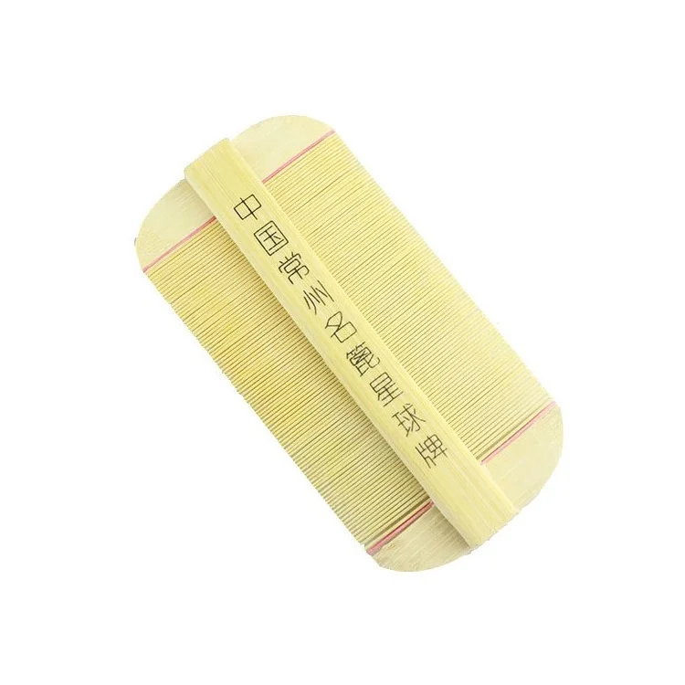 Natural bamboo color Высококачественный ручной работы бамбуковый рафинирующий Скорпион супер плотный зубной гребень для удаления перхоти дети лижут яйца водонепроницаемые поварские гребни - Цвет: Natural bamboo color