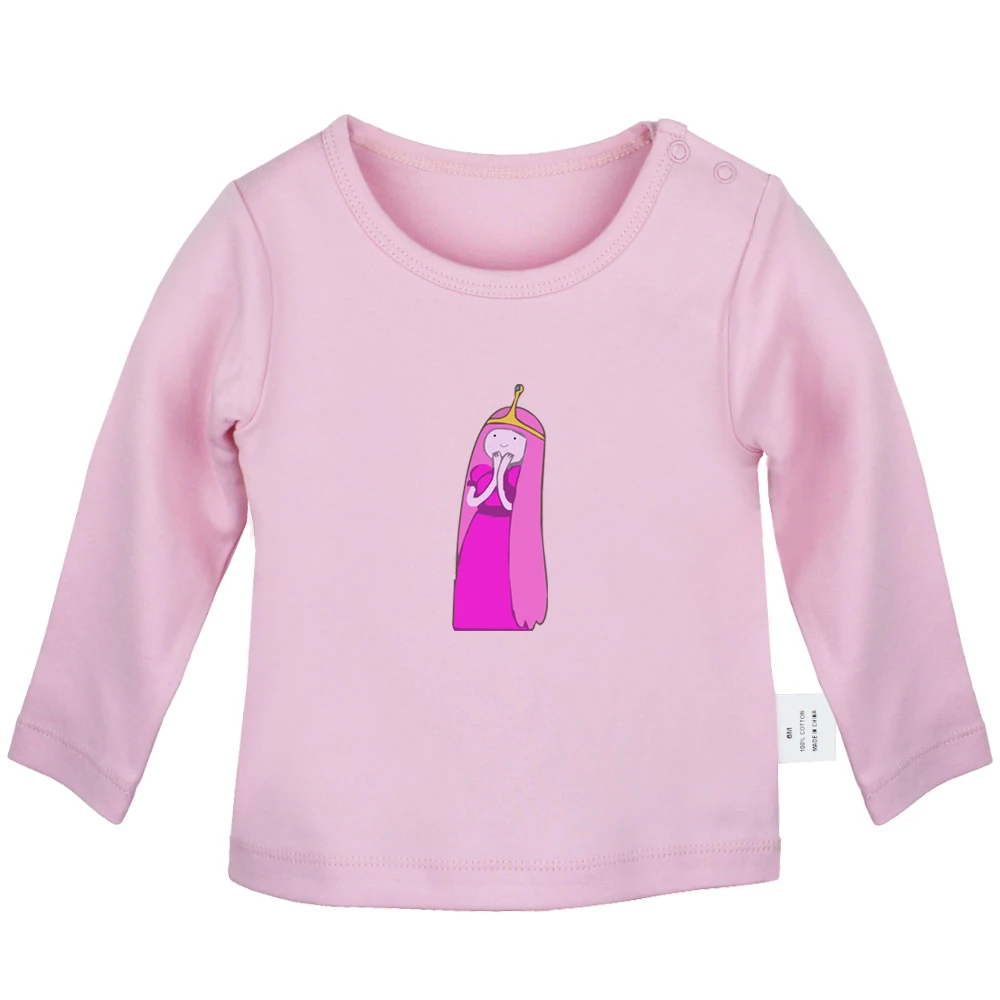 JcBabyYP4003C Adventure Time/Дизайнерские футболки принцессы боннибель, жевательной резинки для новорожденных мальчиков и девочек; футболки с длинными рукавами и графическим принтом для малышей - Цвет: JcBabyYP4003C