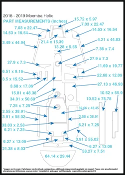 

2018 - 2019 Moomba Helix Swim Step & Cockpit Pad Boat EVA Teak Decking 1/4" 6mm
