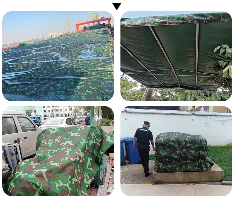 0,35mm Camouflage Plane PVC Beschichtet Regendicht Tuch Außen Markise Lkw Baldachin Wasserdichte Wachstuch Oxford Tuch Schattierung Segel – Detail 10