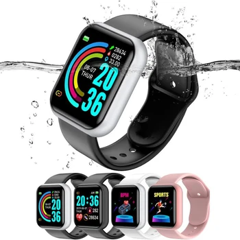 

Bluetooth Smart Watch Men Waterproof Sport Fitness Tracker Smart Bracelet Blood Pressure Heart Rate Monitor Smartwatch D20 PK116