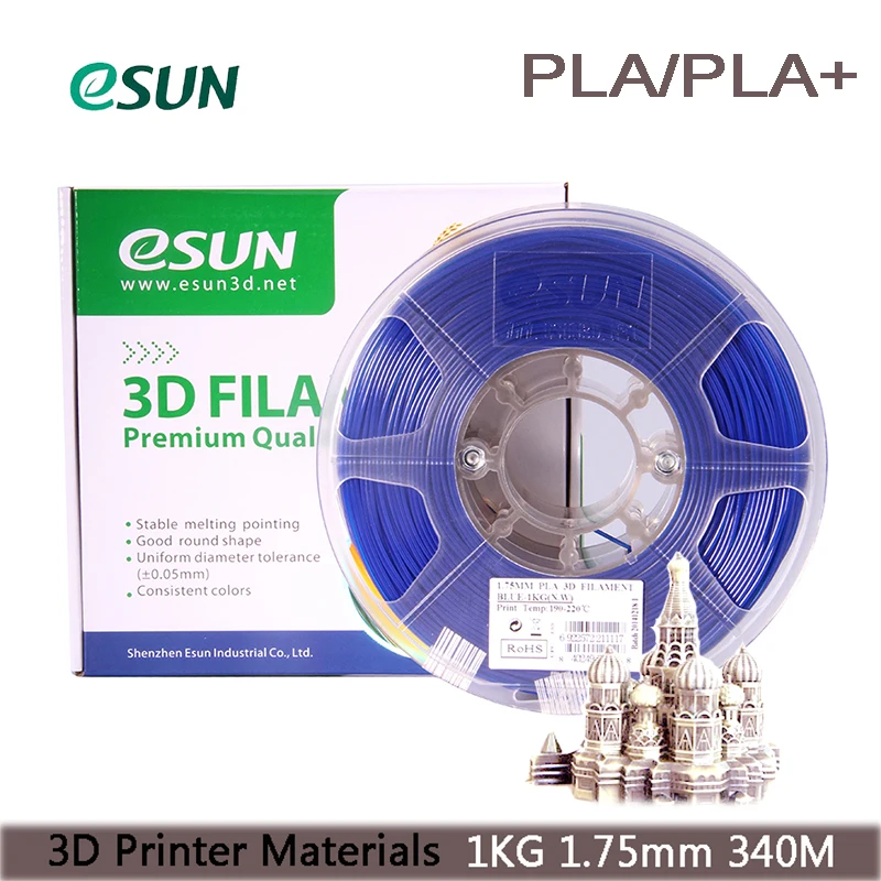 Esun PLA, PLA+ нить цвета кожи 340 м, 1,75 мм, 1 кг/Быстрая из России