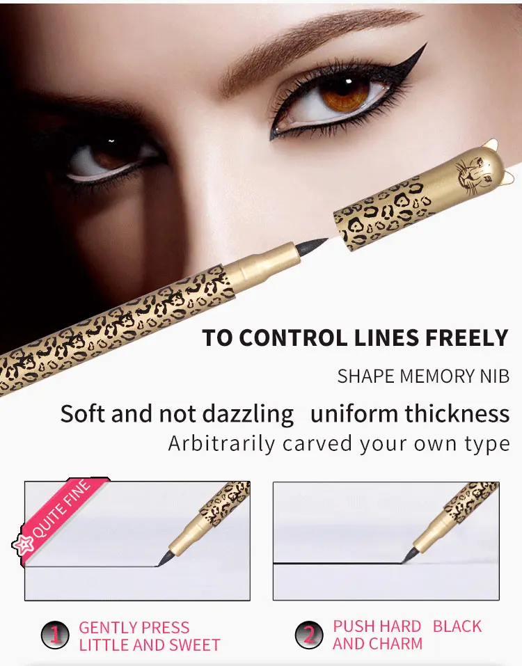1PCS Waterproof Liquid Eyeliner Pencil Big Eyes Makeup Long-lasting Eye Liner Pen Make up Smooth Fast Dry Cat Eye Cosmetic Tool