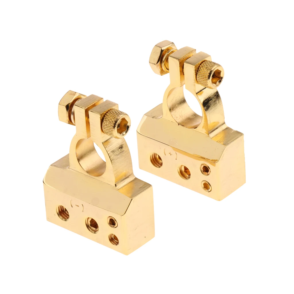 High Quality Battery Terminals Positive Clamp Connectors Car 2 4 8GA