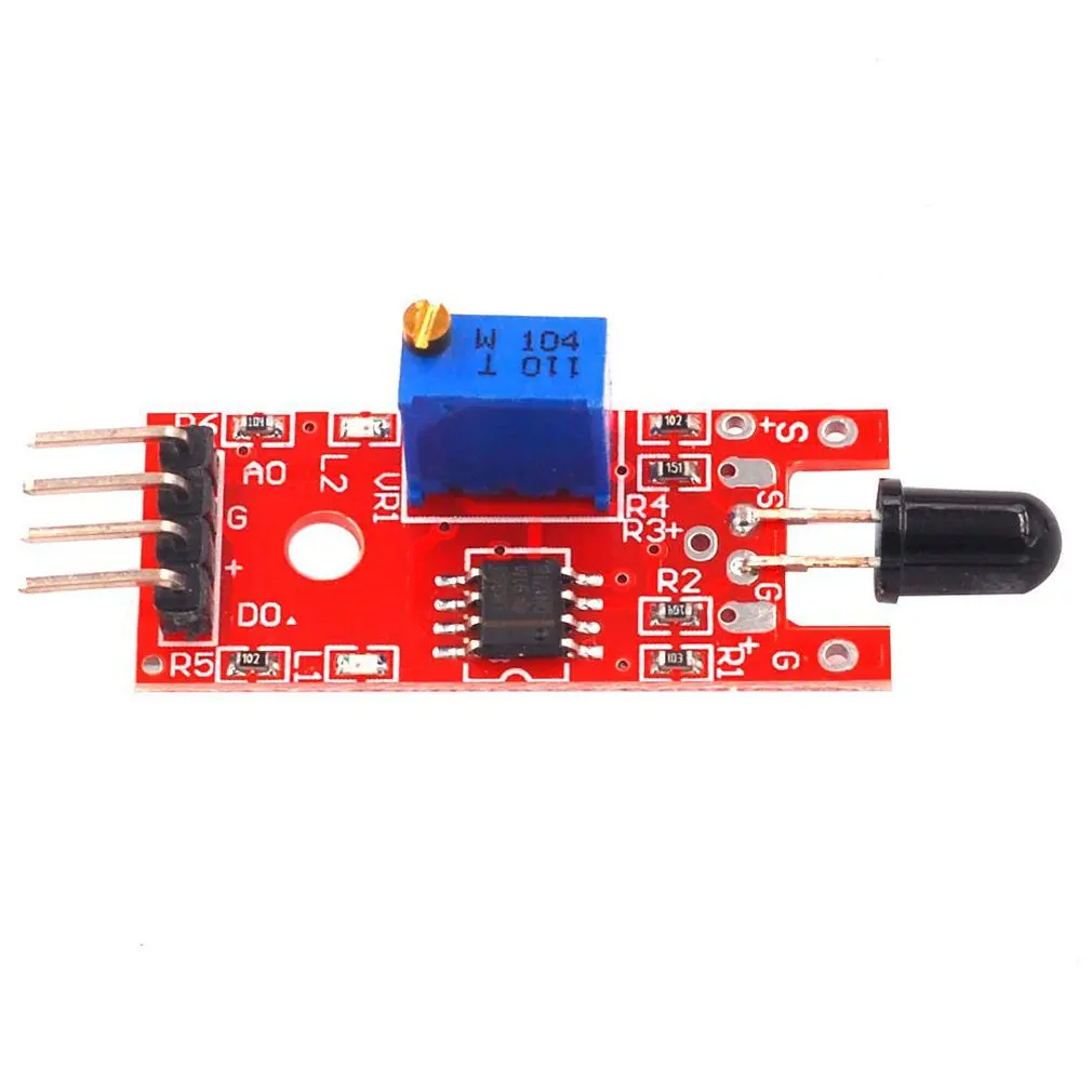 

Red Plate Flame Sensor Module Ky-026 Flame Sensor Module High Sensitivity