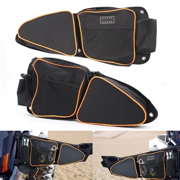 

UTV Front Left&Right Passenger Driver Side Door Bag Storage Bags Knee Pad For Polaris RZR XP 1000 XP4 1000 900 Turbo