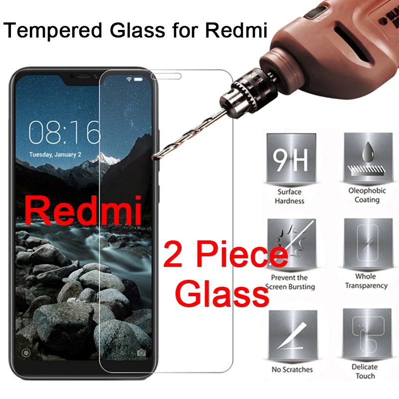 1/2 шт Защитное стекло для Redmi 10X Pro 5G 9C 9A 9 Защита экрана 8A 8 7A 7 6A HD твердое закаленное