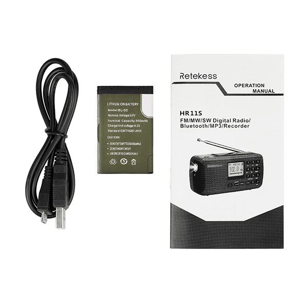 RETEKESS HR11W/S портативный Радио Bluetooth динамик Солнечный Аварийный радиоприемник FM MW SW с MP3-плеером цифровой рекордер