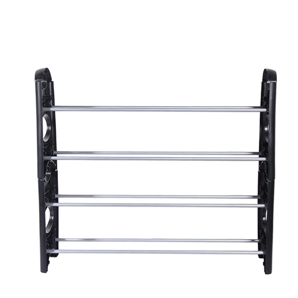 6 \ 4 Tiers Fashion Practical Shelf Shoes Shoe Rack Storage Adjustable Home Bathroom Organizer Stand Cupboard Tower Dropshipping - Цвет: 4X3