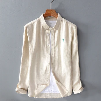 

Pure Linen Shirts For Men Long Sleeve Shirts For Men Fashion Mens Shirts Fashion 20120 Summer Slim Cotton Linen
