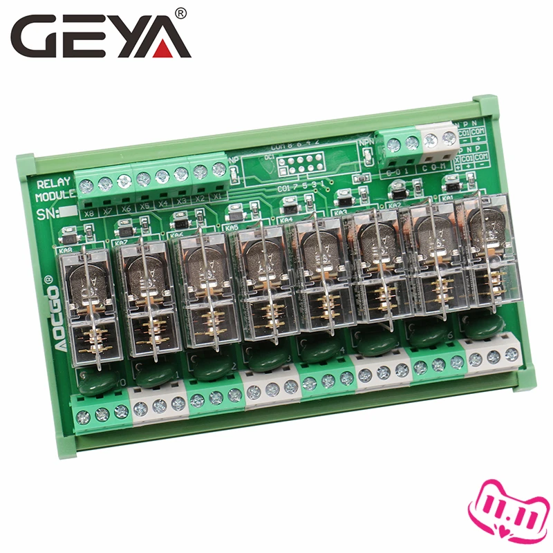 GEYA NG2R 8-канальный сетевой видеорегистратор платы реле 12V 24V релейная плата пульта