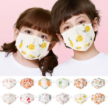 

Children Baby Cartoon Mouth Cover mascaras Print Dustproof Protective Safety Breathable Reusable Protect +Filters Toiletry Kits