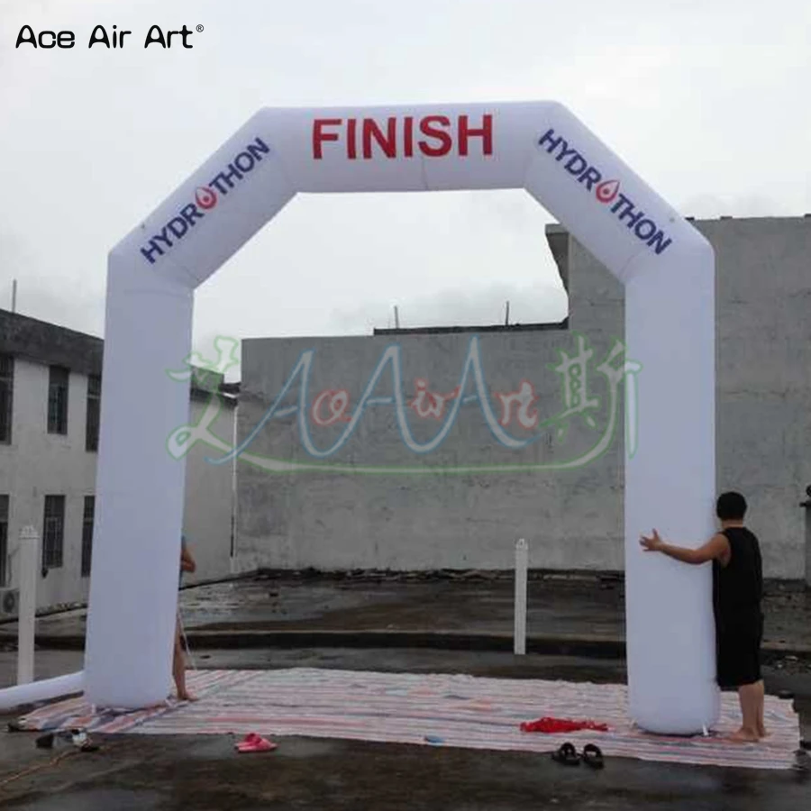 6x5m Tubular Square Race Archdoor Inflatable Start Finish Line Archway with Text on Top SALE | Дом и сад
