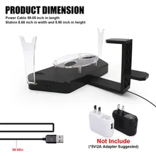 Ручка для шлема двойная Подставка для зарядки док-станция держатель зарядное устройство для htc VIVE/VIVE Pro VR