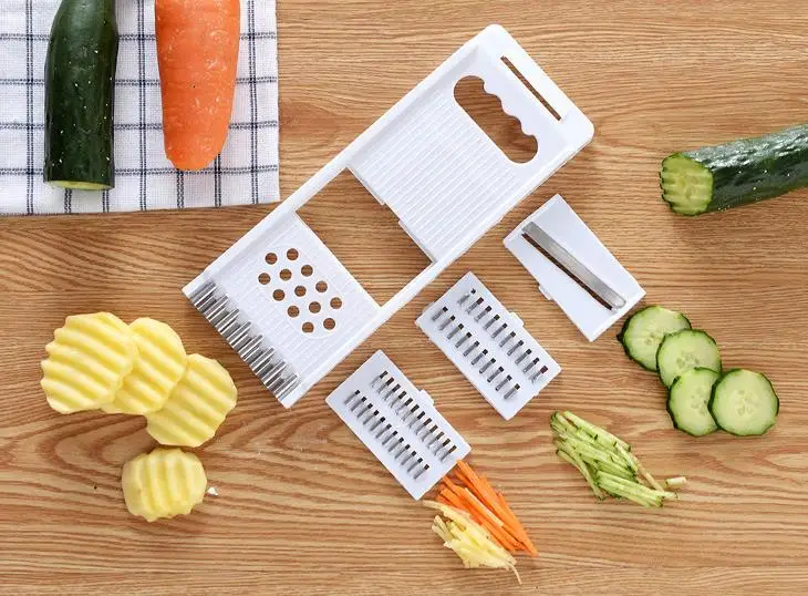 4pcs 11 шт./компл. многофункциональный измельчитель фруктов и овощей Овощечистка слайсер для картофеля измельчитель овощей Терка для нарезки Кухня инструменты - Цвет: 4pcs