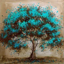 GATYZTORY 5D алмазная живопись Полная площадь DIY домашний декор мозаика Стразы Картина на холсте с логотипом на заказ стены Искусство голубое дерево