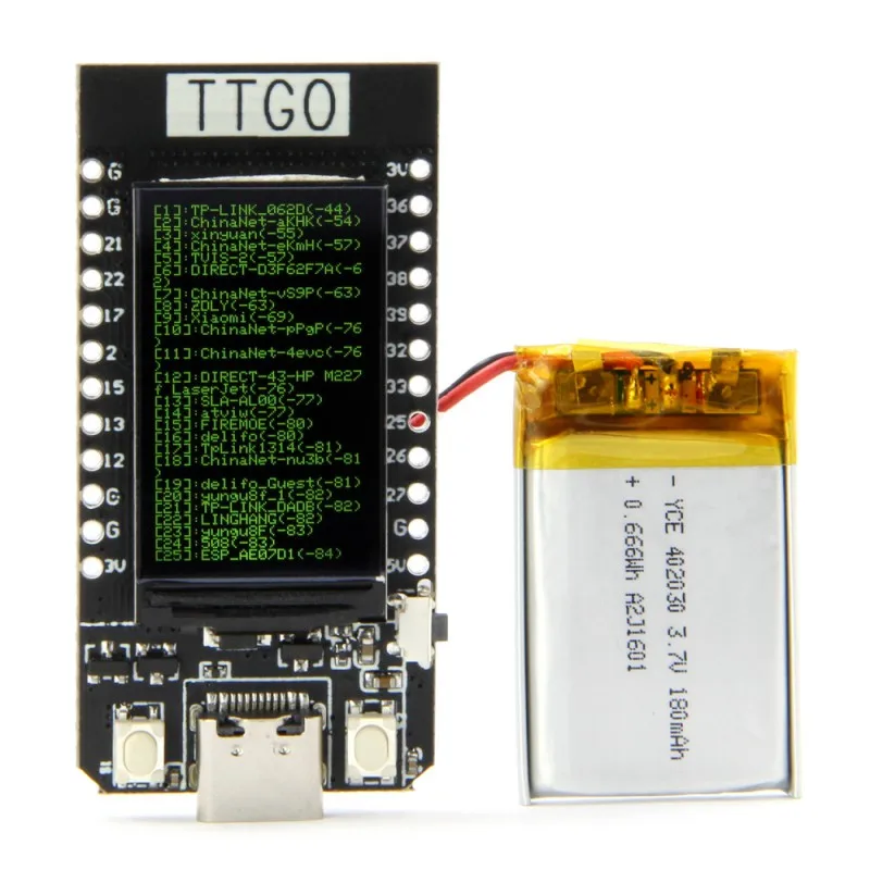 TTGO T-display ESP32 WiFi E Bluetooth модуль макетная плата Para Arduin 1,14 Polegada lcd TTGO T-display ESP32