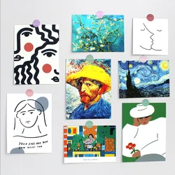Ins – carte d'art rétro nordique Van Gogh, peinture abstraite, simplicité, accessoires Photo, bricolage, décoration murale de fond créative, carte postale 