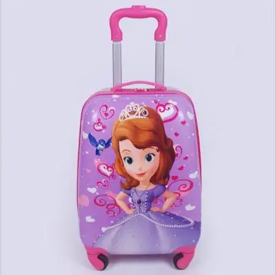 Cartoon Kids Travel Trolley Bags Suitcase for Kids Children Luggage Suitcase Rolling Case Travel Bag on Wheels Suitcase - Цвет: D