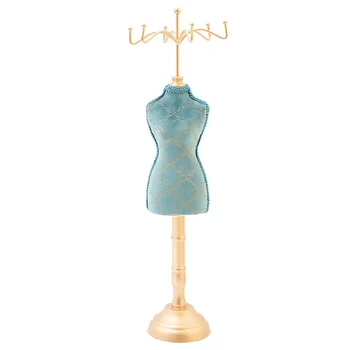 

Organizer Home Decor Bridal Gift Iron Fashion Jewelry Display Stand Mannequin Bracelet Pendant Rotatable Vintage Ring Holder