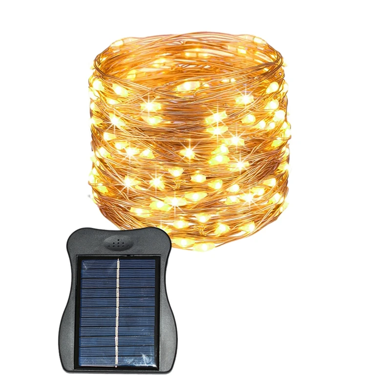 LIXF солнечное сказочное освещение 100 Led проводное освещение наружное водонепроницаемое солнечное декоративное освещение для сада дома танцы вечерние Christma